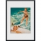 Water Ski Rider - framed in C2-Nielsen aluframe and passe partout
